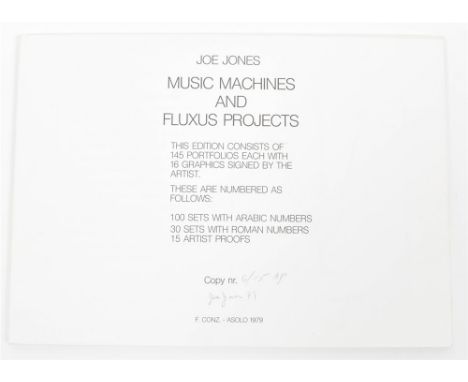 Asolo, Francesco Conz, 1979. Collection of 17 loose plates printed black on white cardboard, 25 x 35 cm, each signed and numb