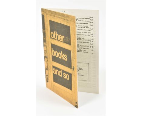 Second catalogue of the inventory from Other Books and So in Amsterdam, edited by Ulises Carrion, Aart van Barneveld and Mich