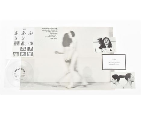 Collection of ephemera from Frank Uwe Laysiepen (1943–2020), known as Ulay, and Marina Abramovic (1946). The material dates p