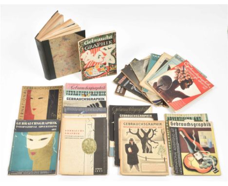 International Advertising Art. Ed. H.K. Frenzel. 23 var. issues from 1930-51 (most from 1930s). Num. col. plates, ills. All i