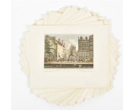 by P. Fouquet. (Amst., Pieter Fouquet Jr., 1783). Var. views of Amst. w. Dutch and French captions. 6 framed under passeparto