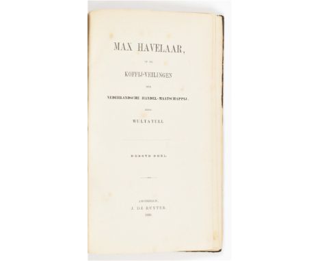 J. de Ruyter, Amsterdam, 1860. 1st ed. in 2 vols. (6), 212; (4), 185p., in contemp. half cloth, title in manuscript. Sl. soil