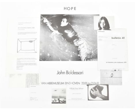 Includes: (1) Art &amp; Project Bulletin No.41. Art Disasters, July 1971. Single folded sheet, 29.5 x 21 cm, 4 pp. Unmailed a