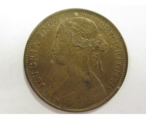 Penny 1871 VF/GVF with some flaws and light scratches.