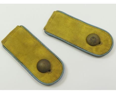 German Africa Corps Shoulder boards with light blue piping (2)