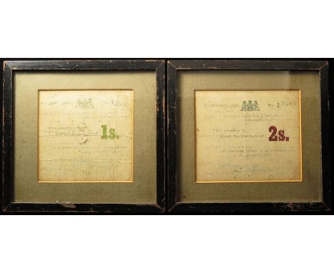 Boer War, Siege of Mafeking, Standard Bank paper currency vouchers (2) 'issued by the Authority of Colonel R.S.S. Baden-Powel
