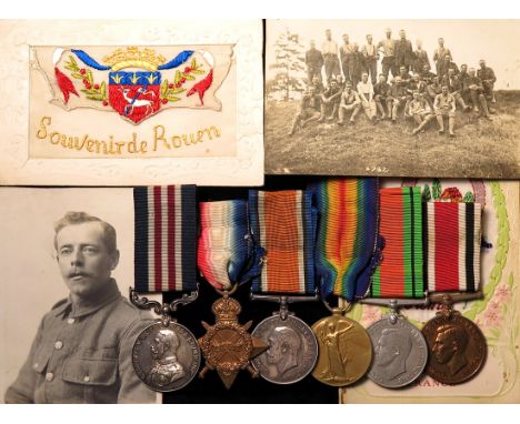 Military Medal, 1915 Star Trio, Defence Medal and GVI Special Constabulary Medal to 10421 Pte Charles James Oxf & Bucks L.I. 