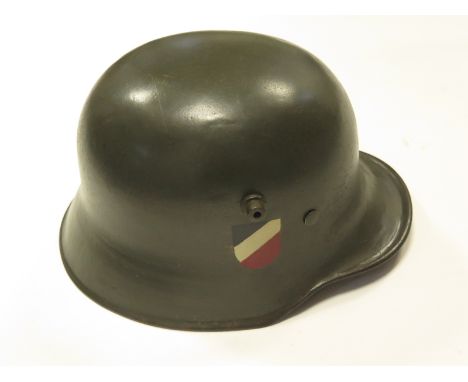 German WW2 1917 pattern double decal army helmet
