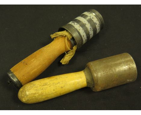 WW2 Hungarian stick grenade deactivated with Hungarian practice stick grenade