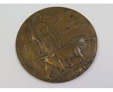 Death Plaque named John Griffiths
