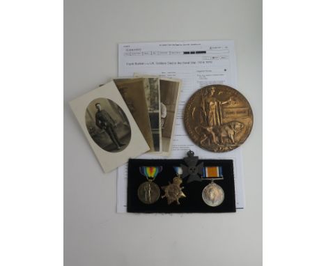 1915 Star Trio and Death Plaque to R-13462 Pte Frank Bunker Kings Royal Rifle Corps. Killed In Action 24 Aug 1916 with the 9t