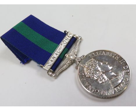 GSM QE2 with Canal Zone clasp to 1863548 WO1 R M S McBride RE. EF
