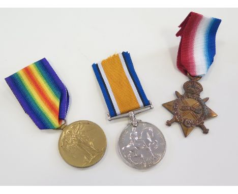 1915 Star Trio to Private Bernard Turner 15th Bn. Durham Light Infantry. Killed in action 1st July 1916, First day Battle of 