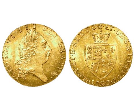 Half Guinea 1790 EF, light surface mark obv.