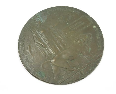 Death Plaque to Theodore Anstruther. This is a very strange cast piece with the name added via a strip if copper. Of some age