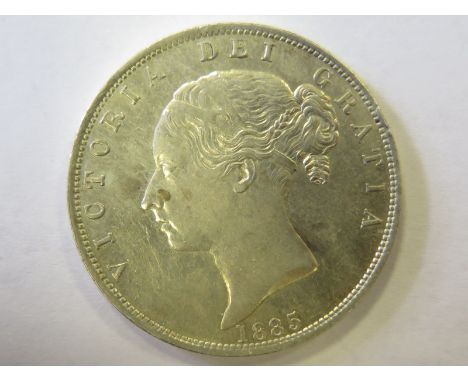 Halfcrown 1885 GVF, reverse better, light edge knock.