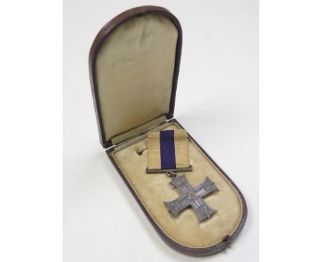 Military Cross awarded to Capt Thomas Welch 6th Batt Durham Light Infantry, Zonnebeke April 26th 1915. Reverse engraved, on o