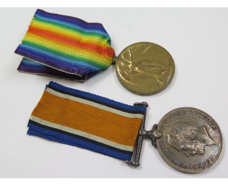 BWM & Victory Medal to 2-LT C A B Smith, served with 1/129th Balochis (Indian Army). VF (2)