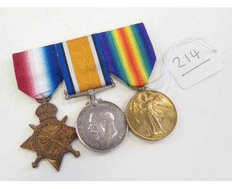 1915 Star Trio to Private Edward Pitcher 1st Bn. Somerset light infantry. Killed in action 1st July 1916, First day Battle of