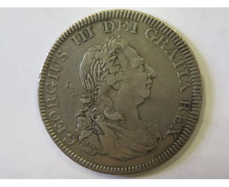 Dollar 1804 Bank of England, top leaf to left of E, upright K to left of shield, GF with a few scratches and two test marks o