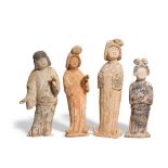 FOUR POTTERY COURT LADIES Tang dynasty (4)