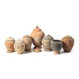 A GROUP OF SEVEN FUNERARY JARS Song/Yuan dynasty (14)