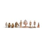 A GROUP OF EARLY POTTERY WARES Han Dynasty (13)