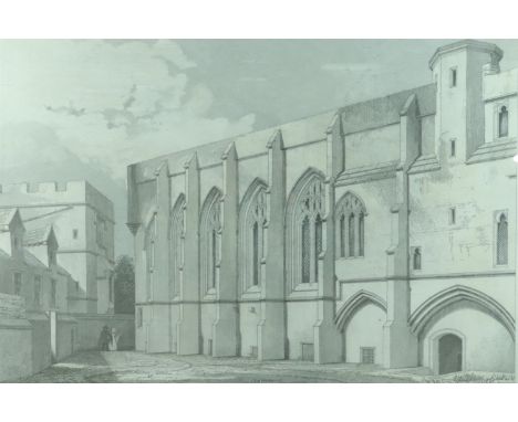 A collection of eight prints depicting Carlisle Cathedral and Carlisle Castle, card mounted in gilded frames under glass, 95 