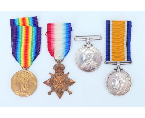 A 1914-15 Star, British War, Victory and Royal Navy Reserve Long Service and Good Conduct medals to S 1891 R Ritchie, Stoker 
