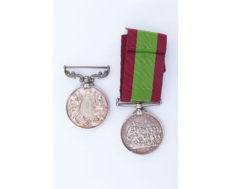 An Afghanistan medal and Army Long Service and Good Conduct medal to  4279 Corpl, D Carlisle, A / 4th Bde, Royal Artillery / 