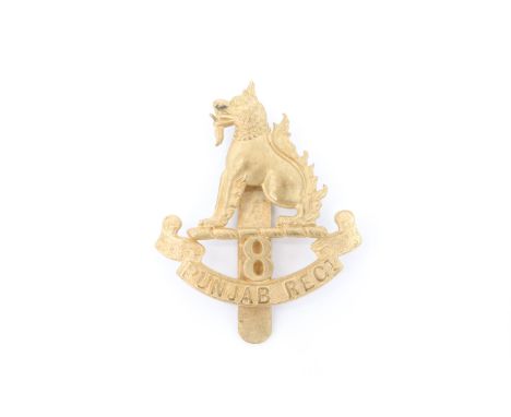 An Indian Army 8th Punjab Regiment cap badge