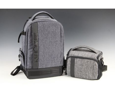 A K and F Concept camera bag and one other