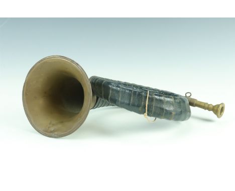 A Furst Pless hunting horn, 35 cm