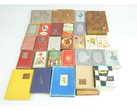 A quantity of vintage playing cards