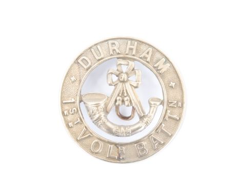 A 1st Volunteer Battalion Durham Light Infantry helmet plate centre