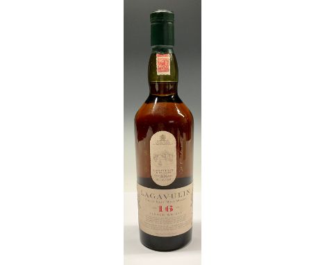 Whisky - one bottle, Lagavulin single Islay Malt Scotch Whisky, aged 16 years, 70cl, 43% vol 