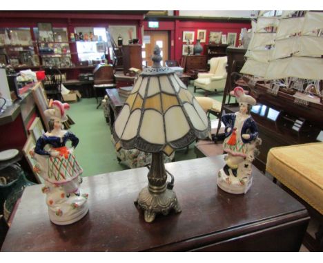 A modern Tiffany style table lamp, 30cm tall