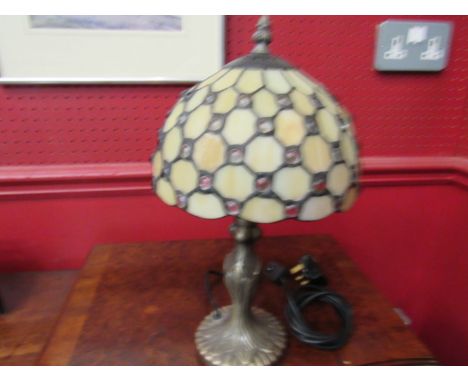 A modern Tiffany style table lamp, 36cm tall