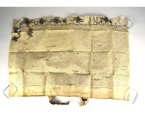 SOMERSET DEEDS of the 16th, 17th and 18th centuries. An archive of 39 deeds dating from 1591 to 1786. 33 of the deeds are pre