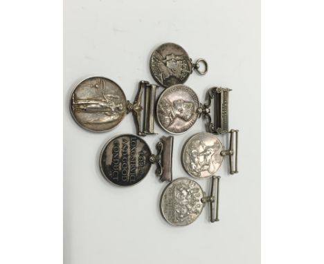 Six WWII and earlier Military medals awarded to 2966882 C/SJT J. M. Mackie, Argyle and Sutherland Highlanders including the 1
