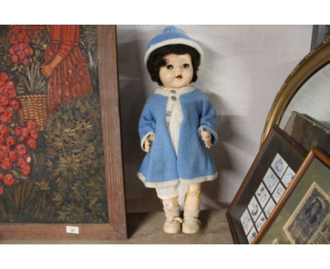 A vintage hard plastic Pedigree walker doll