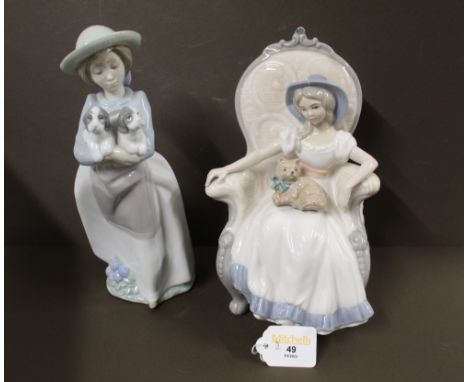 Two Spanish figural ornaments, to comprise Nao and Tengra  