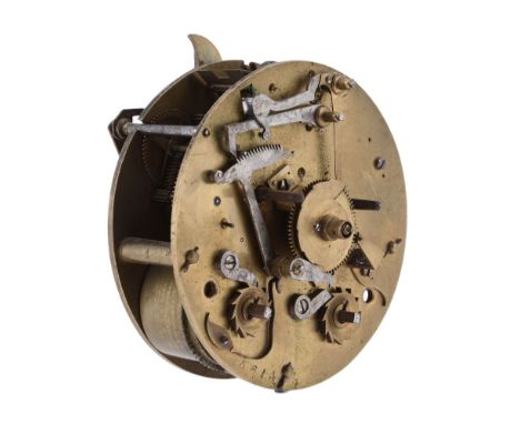  A Regency small eight-day fusee mantel clock movement  Murray and Strachan, London, circa 1820  The circular four pillar twi