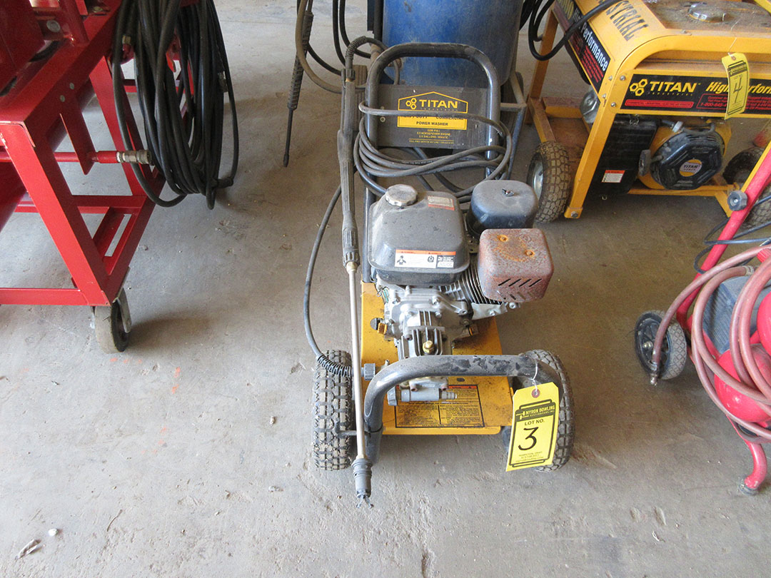 { Group of lots 2, 3 } TITAN HD COMMERCIAL PRESSURE WASHER; GAS