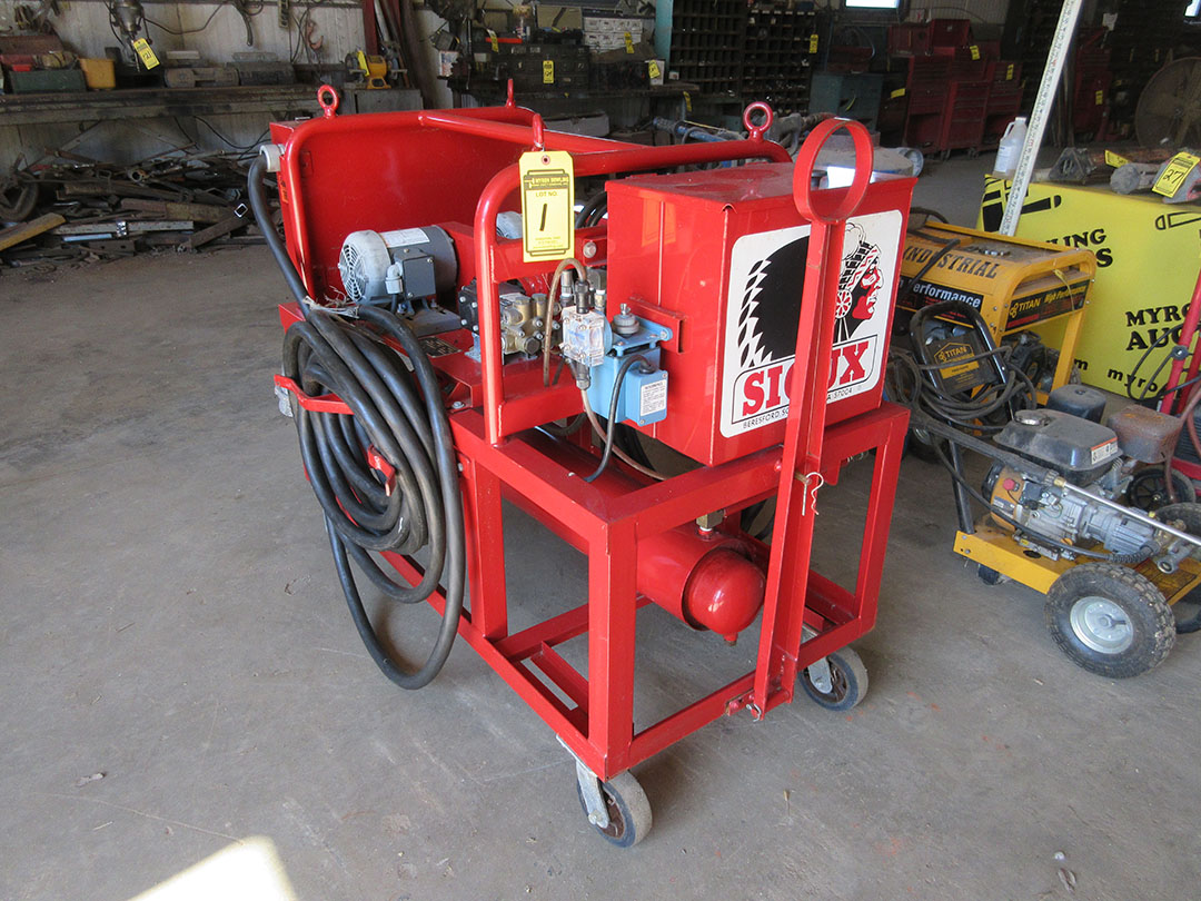 SIOUX STEAM CLEANER CORP. ELECTRIC STEAM PRESSURE WASHER; MODEL E60/