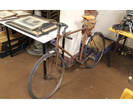 A VINTAGE ARMSTRONG BIKE FRAME IN NEED OF RESTORATION 