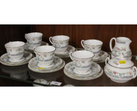A PART ROYAL WORCESTER MAYFIELD TEA SERVICE 