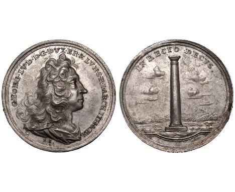 GERMANY. BRUNSWICK-LüNEBURG. George Ludwig, 1698-1727, 1705 heir to Celle, 1714 King of Great Britain. Silver Medal, ND (from