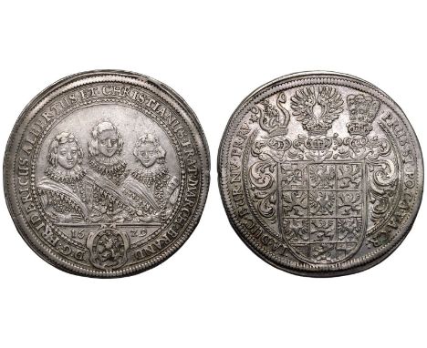 GERMANY. BRANDENBURG-ANSBACH. Friedrich / Albert / Christian, 1625-34. Silver Taler, 1629. Nuremberg. Obv.: D G FRIDERICUS AL