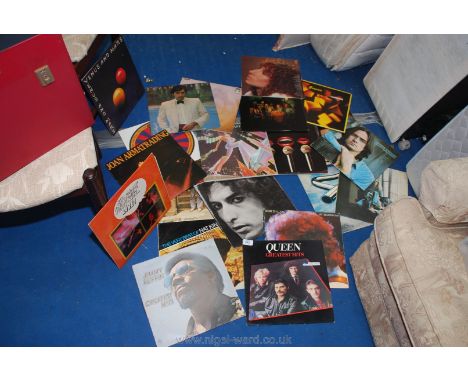 Collection of 70's &amp; 80's LP's including Queen ,Genesis, Bob Dylan, Elvis etc